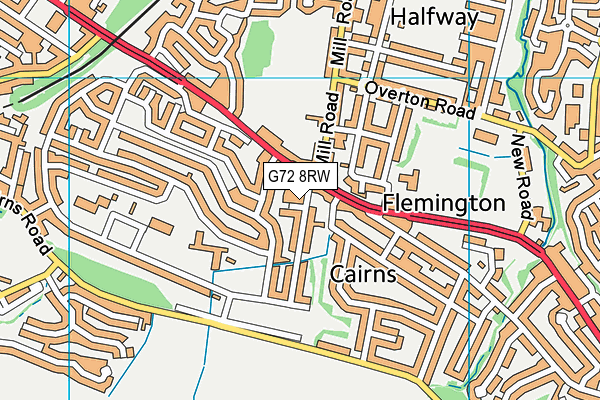 G72 8RW map - OS VectorMap District (Ordnance Survey) G72 8RW map - OS VectorMap District (Ordnance Survey)