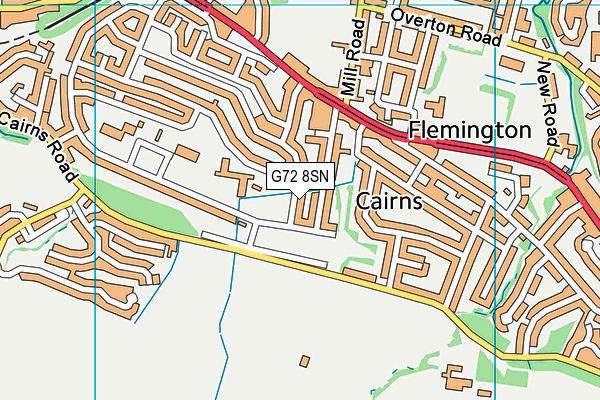 G72 8SN map - OS VectorMap District (Ordnance Survey) G72 8SN map - OS VectorMap District (Ordnance Survey)