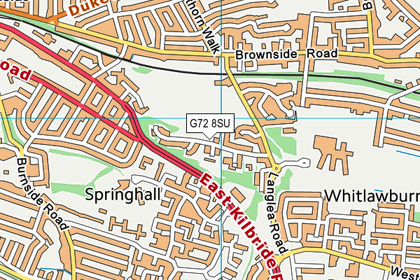 G72 8SU map - OS VectorMap District (Ordnance Survey) G72 8SU map - OS VectorMap District (Ordnance Survey)
