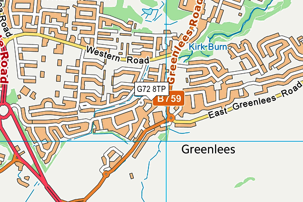 G72 8TP map - OS VectorMap District (Ordnance Survey) G72 8TP map - OS VectorMap District (Ordnance Survey)