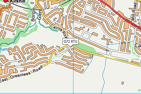 G72 8TU map - OS VectorMap District (Ordnance Survey) G72 8TU map - OS VectorMap District (Ordnance Survey)