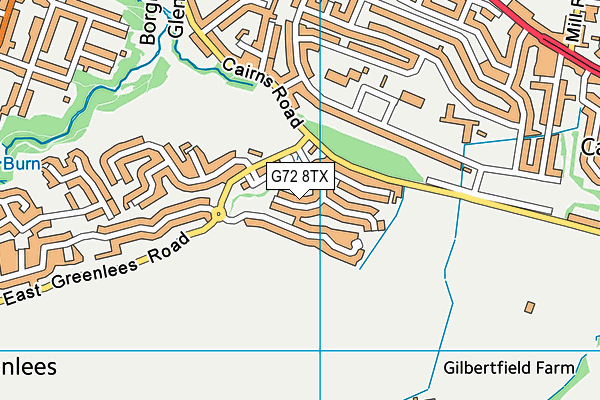 G72 8TX map - OS VectorMap District (Ordnance Survey) G72 8TX map - OS VectorMap District (Ordnance Survey)