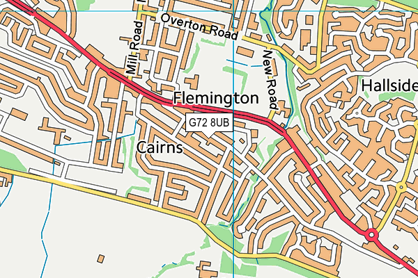 G72 8UB map - OS VectorMap District (Ordnance Survey) G72 8UB map - OS VectorMap District (Ordnance Survey)