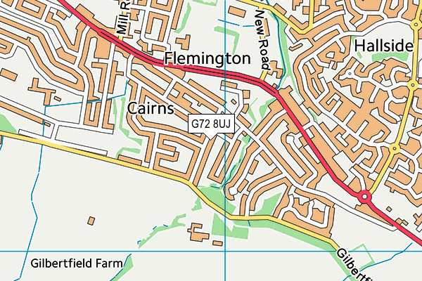 G72 8UJ map - OS VectorMap District (Ordnance Survey) G72 8UJ map - OS VectorMap District (Ordnance Survey)