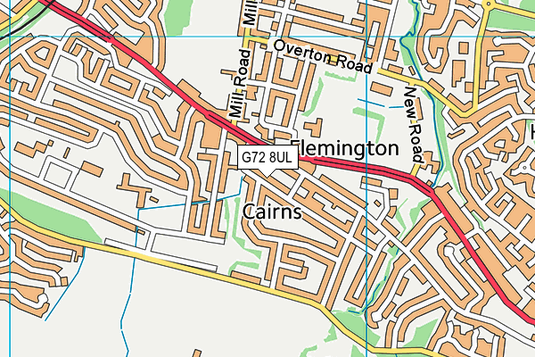 G72 8UL map - OS VectorMap District (Ordnance Survey) G72 8UL map - OS VectorMap District (Ordnance Survey)
