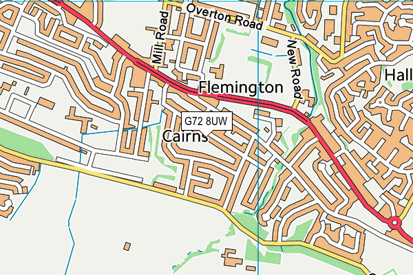 G72 8UW map - OS VectorMap District (Ordnance Survey) G72 8UW map - OS VectorMap District (Ordnance Survey)