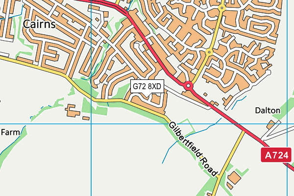 G72 8XD map - OS VectorMap District (Ordnance Survey) G72 8XD map - OS VectorMap District (Ordnance Survey)