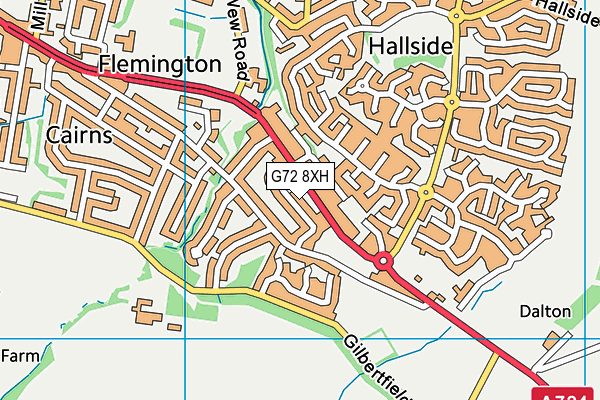 G72 8XH map - OS VectorMap District (Ordnance Survey) G72 8XH map - OS VectorMap District (Ordnance Survey)