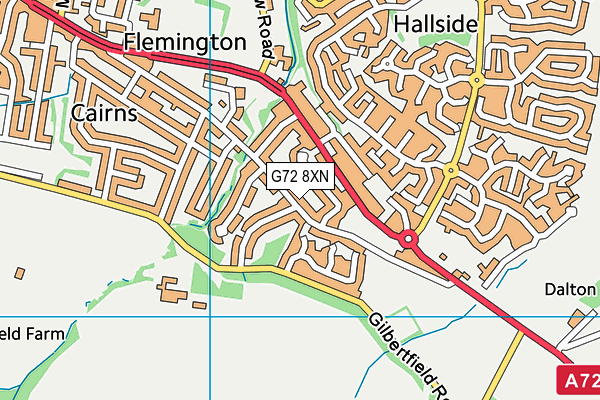 G72 8XN map - OS VectorMap District (Ordnance Survey) G72 8XN map - OS VectorMap District (Ordnance Survey)