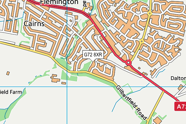 G72 8XR map - OS VectorMap District (Ordnance Survey) G72 8XR map - OS VectorMap District (Ordnance Survey)