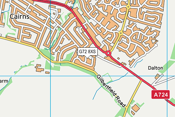 G72 8XS map - OS VectorMap District (Ordnance Survey) G72 8XS map - OS VectorMap District (Ordnance Survey)