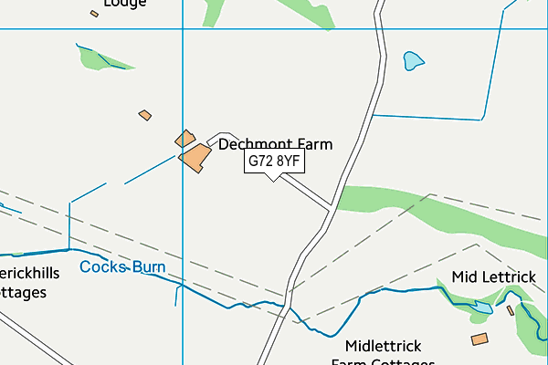 G72 8YF map - OS VectorMap District (Ordnance Survey) G72 8YF map - OS VectorMap District (Ordnance Survey)