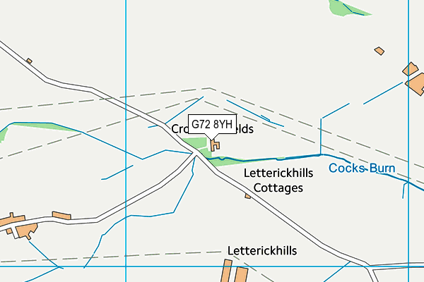 G72 8YH map - OS VectorMap District (Ordnance Survey) G72 8YH map - OS VectorMap District (Ordnance Survey)