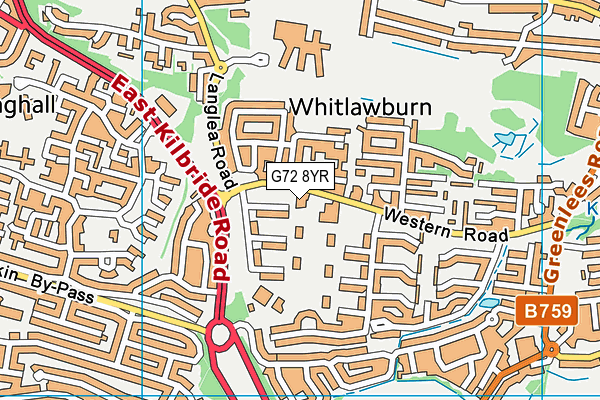 G72 8YR map - OS VectorMap District (Ordnance Survey) G72 8YR map - OS VectorMap District (Ordnance Survey)