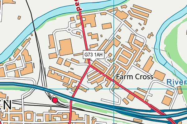 G73 1AH map - OS VectorMap District (Ordnance Survey) G73 1AH map - OS VectorMap District (Ordnance Survey)
