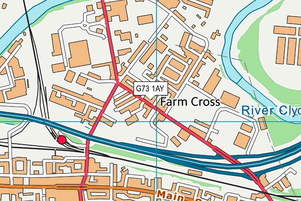 G73 1AY map - OS VectorMap District (Ordnance Survey) G73 1AY map - OS VectorMap District (Ordnance Survey)