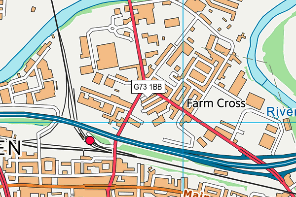 G73 1BB map - OS VectorMap District (Ordnance Survey) G73 1BB map - OS VectorMap District (Ordnance Survey)