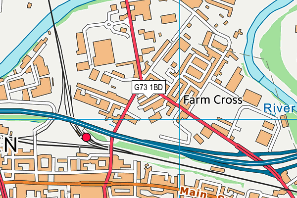 G73 1BD map - OS VectorMap District (Ordnance Survey)