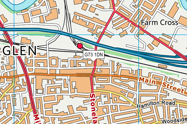 G73 1DN map - OS VectorMap District (Ordnance Survey) G73 1DN map - OS VectorMap District (Ordnance Survey)