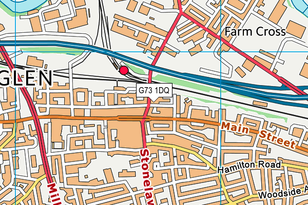 G73 1DQ map - OS VectorMap District (Ordnance Survey)