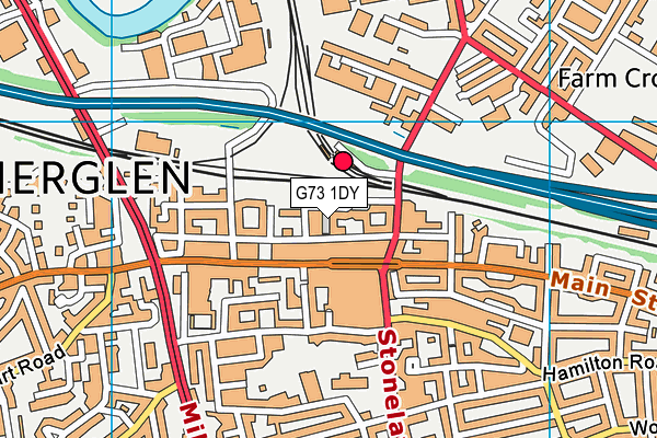 G73 1DY map - OS VectorMap District (Ordnance Survey) G73 1DY map - OS VectorMap District (Ordnance Survey)