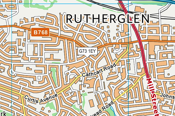 G73 1EY map - OS VectorMap District (Ordnance Survey) G73 1EY map - OS VectorMap District (Ordnance Survey)