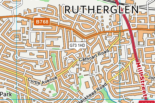 G73 1HD map - OS VectorMap District (Ordnance Survey) G73 1HD map - OS VectorMap District (Ordnance Survey)