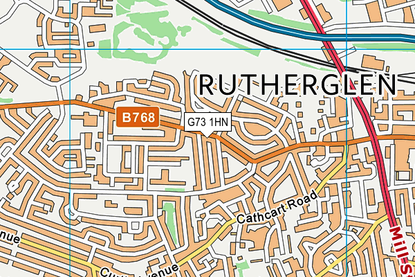 G73 1HN map - OS VectorMap District (Ordnance Survey) G73 1HN map - OS VectorMap District (Ordnance Survey)