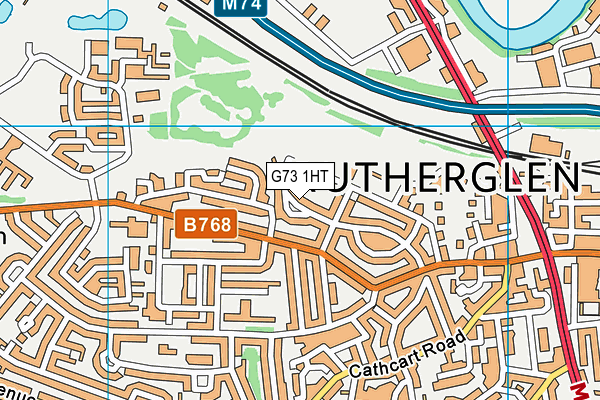 G73 1HT map - OS VectorMap District (Ordnance Survey)