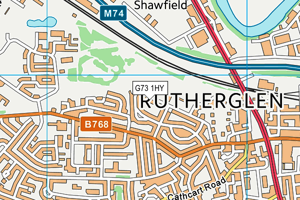 G73 1HY map - OS VectorMap District (Ordnance Survey) G73 1HY map - OS VectorMap District (Ordnance Survey)