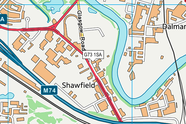 G73 1SA map - OS VectorMap District (Ordnance Survey)