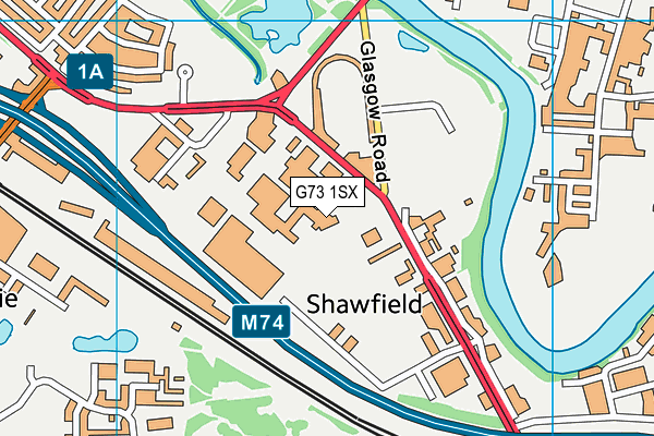 G73 1SX map - OS VectorMap District (Ordnance Survey)