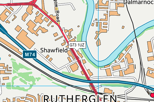 G73 1UZ map - OS VectorMap District (Ordnance Survey)