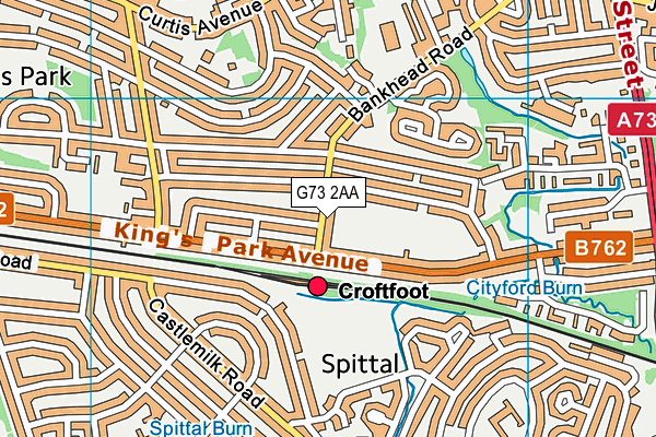 G73 2AA map - OS VectorMap District (Ordnance Survey) G73 2AA map - OS VectorMap District (Ordnance Survey)