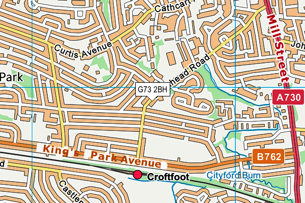 G73 2BH map - OS VectorMap District (Ordnance Survey) G73 2BH map - OS VectorMap District (Ordnance Survey)