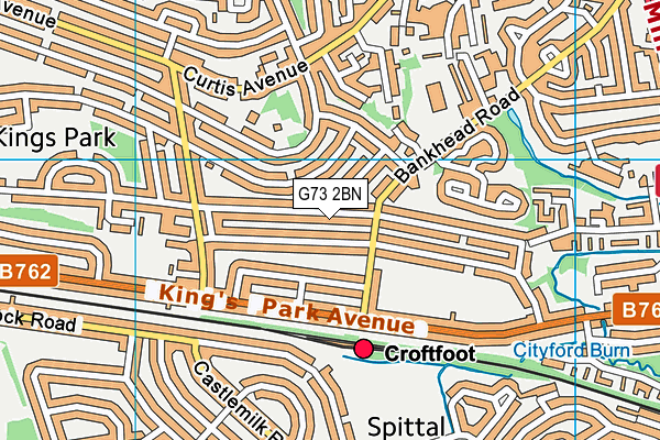 G73 2BN map - OS VectorMap District (Ordnance Survey) G73 2BN map - OS VectorMap District (Ordnance Survey)