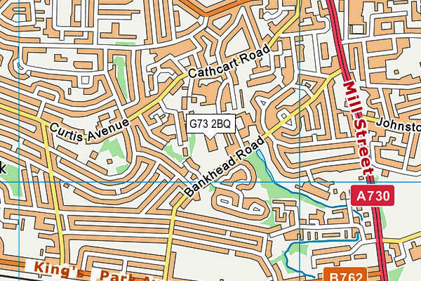 G73 2BQ map - OS VectorMap District (Ordnance Survey) G73 2BQ map - OS VectorMap District (Ordnance Survey)