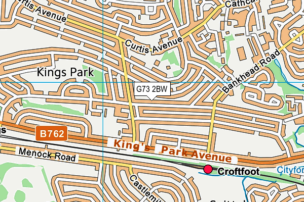 G73 2BW map - OS VectorMap District (Ordnance Survey) G73 2BW map - OS VectorMap District (Ordnance Survey)