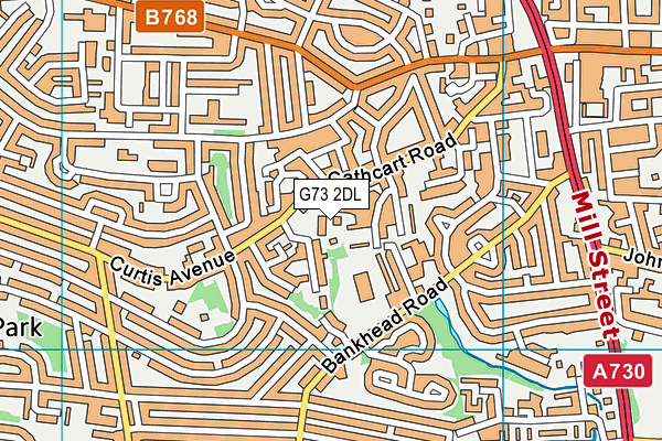 G73 2DL map - OS VectorMap District (Ordnance Survey) G73 2DL map - OS VectorMap District (Ordnance Survey)