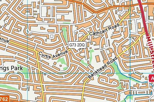 G73 2DQ map - OS VectorMap District (Ordnance Survey) G73 2DQ map - OS VectorMap District (Ordnance Survey)