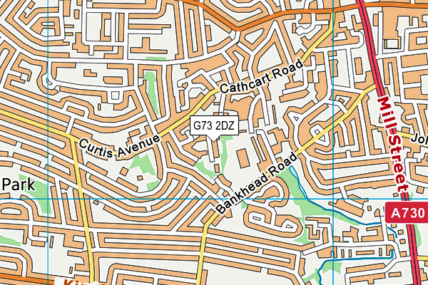 G73 2DZ map - OS VectorMap District (Ordnance Survey) G73 2DZ map - OS VectorMap District (Ordnance Survey)