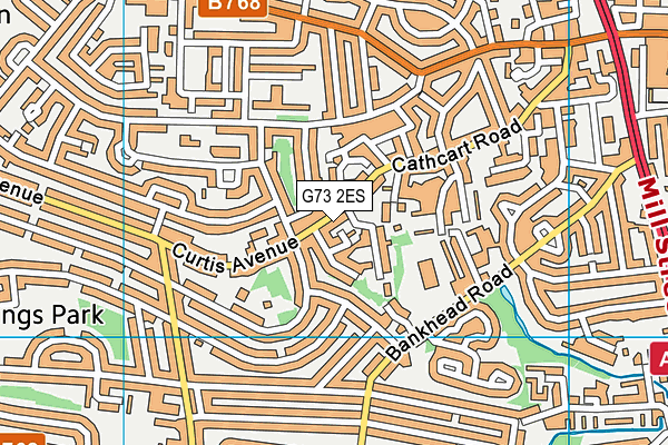 G73 2ES map - OS VectorMap District (Ordnance Survey) G73 2ES map - OS VectorMap District (Ordnance Survey)