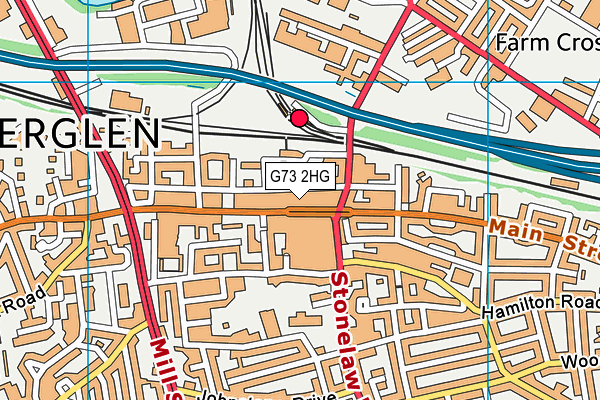 G73 2HG map - OS VectorMap District (Ordnance Survey) G73 2HG map - OS VectorMap District (Ordnance Survey)