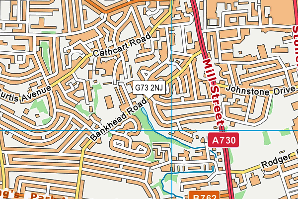 G73 2NJ map - OS VectorMap District (Ordnance Survey) G73 2NJ map - OS VectorMap District (Ordnance Survey)