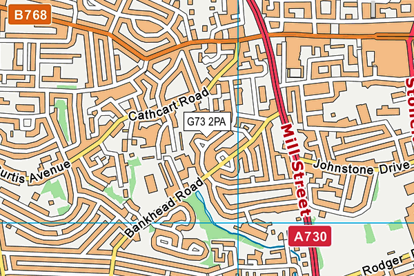G73 2PA map - OS VectorMap District (Ordnance Survey) G73 2PA map - OS VectorMap District (Ordnance Survey)
