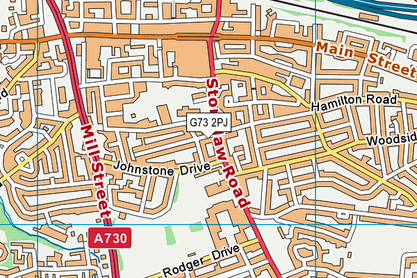 G73 2PJ map - OS VectorMap District (Ordnance Survey) G73 2PJ map - OS VectorMap District (Ordnance Survey)