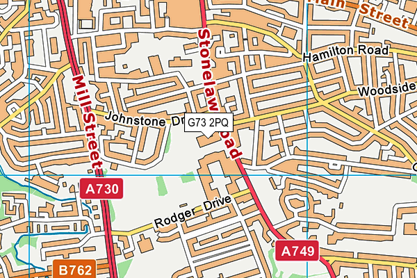 G73 2PQ map - OS VectorMap District (Ordnance Survey) G73 2PQ map - OS VectorMap District (Ordnance Survey)