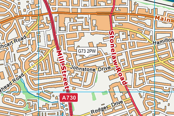 G73 2PW map - OS VectorMap District (Ordnance Survey) G73 2PW map - OS VectorMap District (Ordnance Survey)