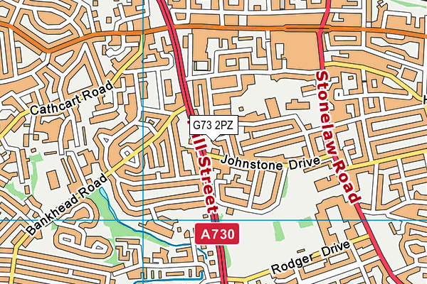 G73 2PZ map - OS VectorMap District (Ordnance Survey) G73 2PZ map - OS VectorMap District (Ordnance Survey)
