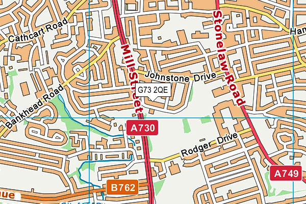 G73 2QE map - OS VectorMap District (Ordnance Survey) G73 2QE map - OS VectorMap District (Ordnance Survey)